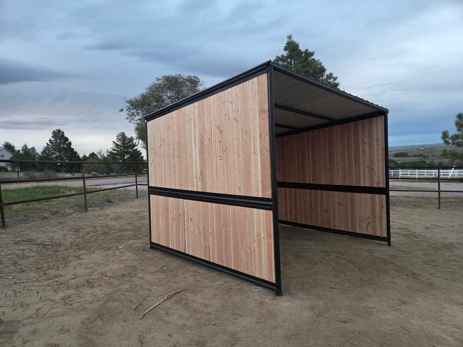 Custom shed shelving and metalwork